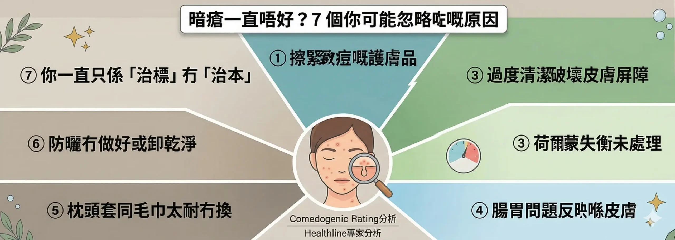 7 個暗瘡一直唔好的原因-chillrelaxhk觀塘美容