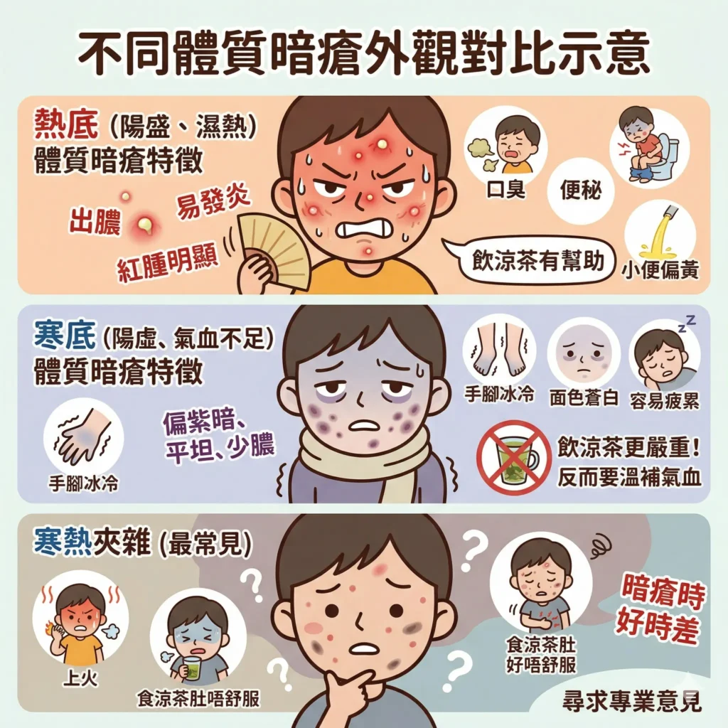 熱底寒底體質暗瘡分別 外觀判斷方法 | Chill Relax HK 觀塘美容