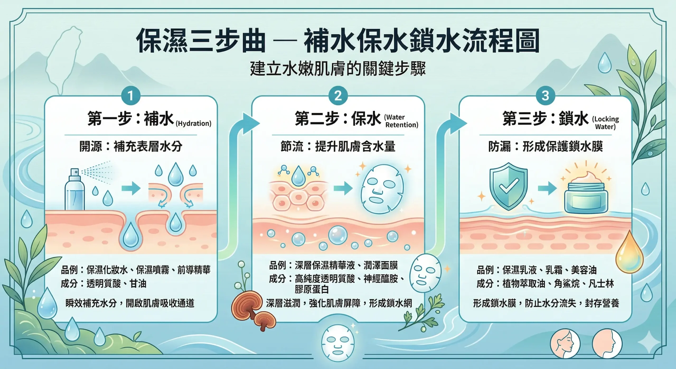 保濕三步曲 — 補水保水鎖水護膚順序 | Chill Relax HK 觀塘美容