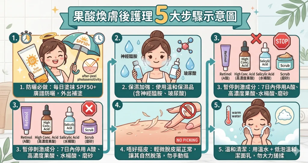 果酸煥膚後護理 保濕防曬 觀塘美容院 — Chill Relax HK 韓國囡囡肌