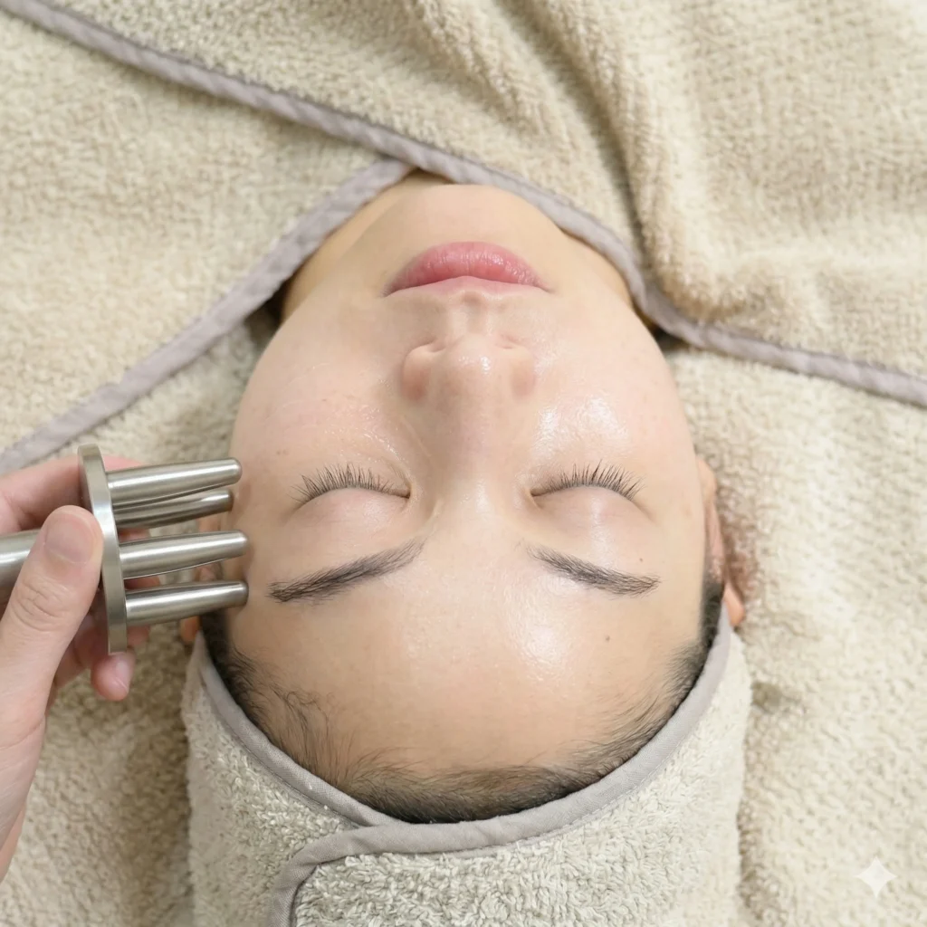 觀塘磁叉按面功效 — 面部水腫改善前後對比 | Chill Relax HK