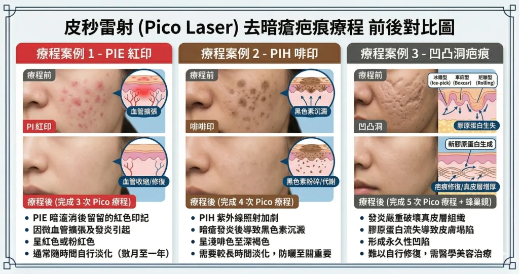 觀塘 Pico Laser 去暗瘡疤效果前後 — Chill Relax HK 暗瘡印治療