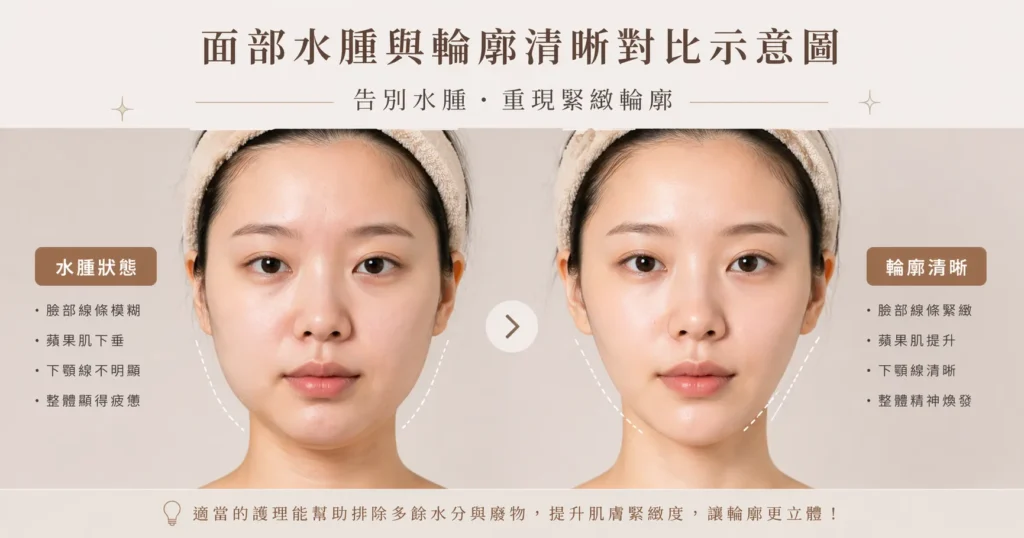 去水腫面部水腫原因與方法 — Chill Relax HK 觀塘美容推薦