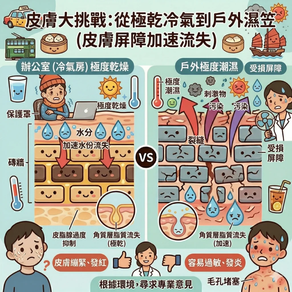 屏障修復 — 香港冷氣房乾燥環境加速皮膚屏障受損 | Chill Relax HK 觀塘美容