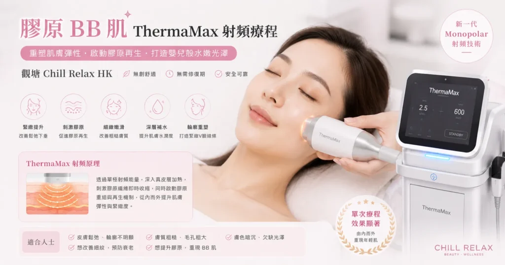 膠原BB肌 ThermaMax 射頻療程 — 觀塘 Chill Relax HK